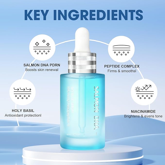 Salmon DNA PDRN Peptide Serum – Hydrating, Firming & Brightening, Uneven Skin Tone, 1.01 fl.oz.