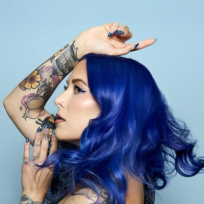 Arctic Fox Semi-Permanent Hair Color Dye, Vegan & Cruelty-Free, Conditioning, Ammonia-Free, Peroxide-Free, Midnight Blue, Sorceress, 5.6 fl oz