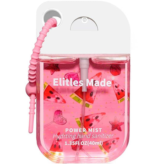 Hand Sanitizer Spray, Watermelon Spray Hand Sanitizer Travel Size With Cute Keychain, Scented Pocket Power Mist Hydrating Women Teen Girl Gifts, 1.35FL.OZ