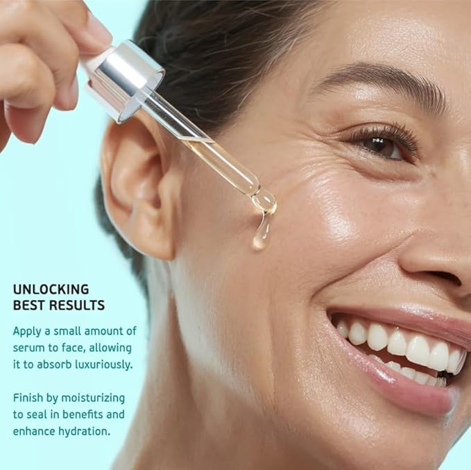 MyoGlow LED Arm, Neck, and Face Total Body Sculpting Device from MyDermaDream paired with Niacinamide Serum and NoTox Serum