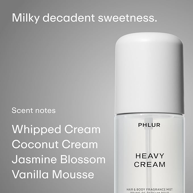 PHLUR Decadent Layering Set ($75 Value) - Travel Size Body Mist Gift Set - Vanilla Smoke, Vanilla Skin, & Heavy Cream - Fragrance Mist Trio (3 x 3 fl oz)