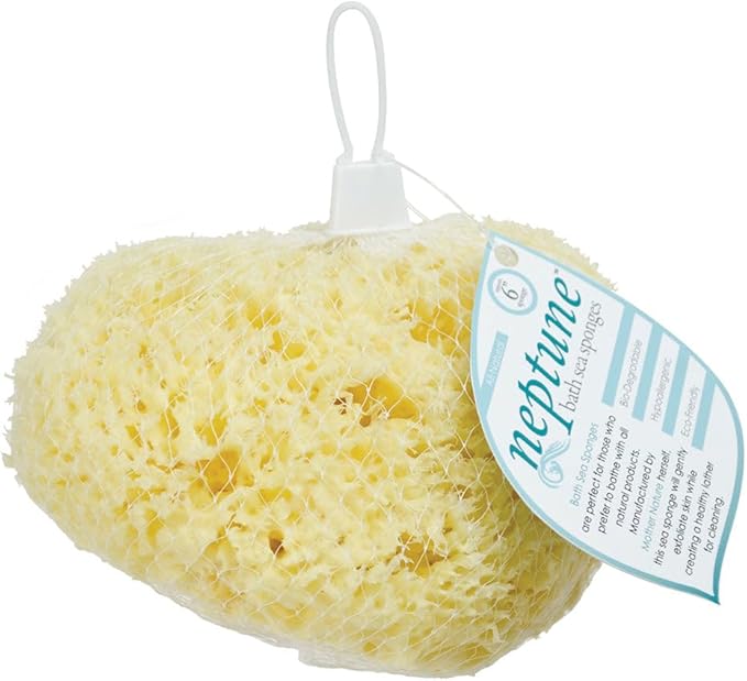 Renewable Sea Wool Sponge, Hand Cut, Large, Approx. 6-7"