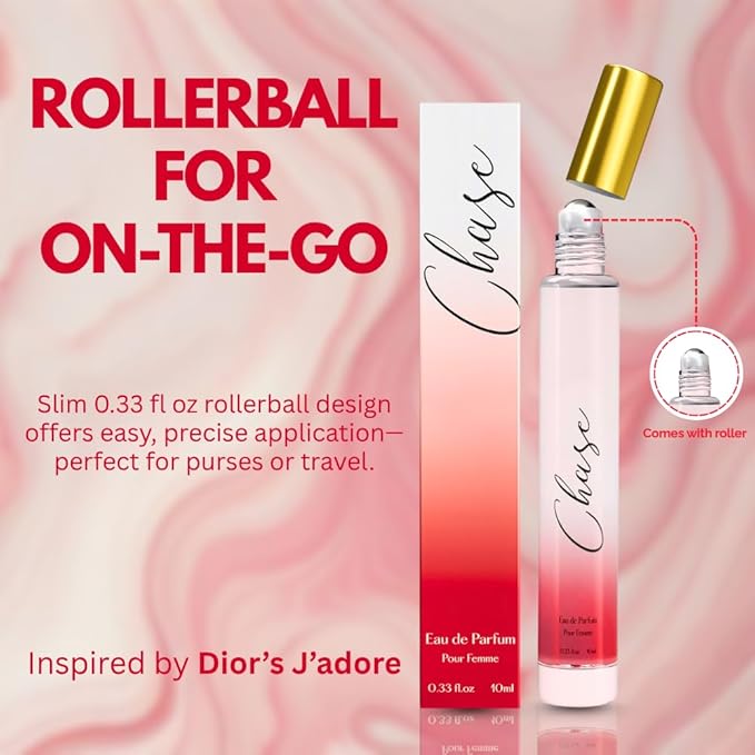 Perfume for Women Rollerball – INSPIRED by A WORLD RENOWED WOMEN'S PERFUME – Pear, Jasmine, Vanilla, Cedar, Elegant, Floral, Long-Lasting, Sweet – Eau De Parfum 0.33oz 100ml
