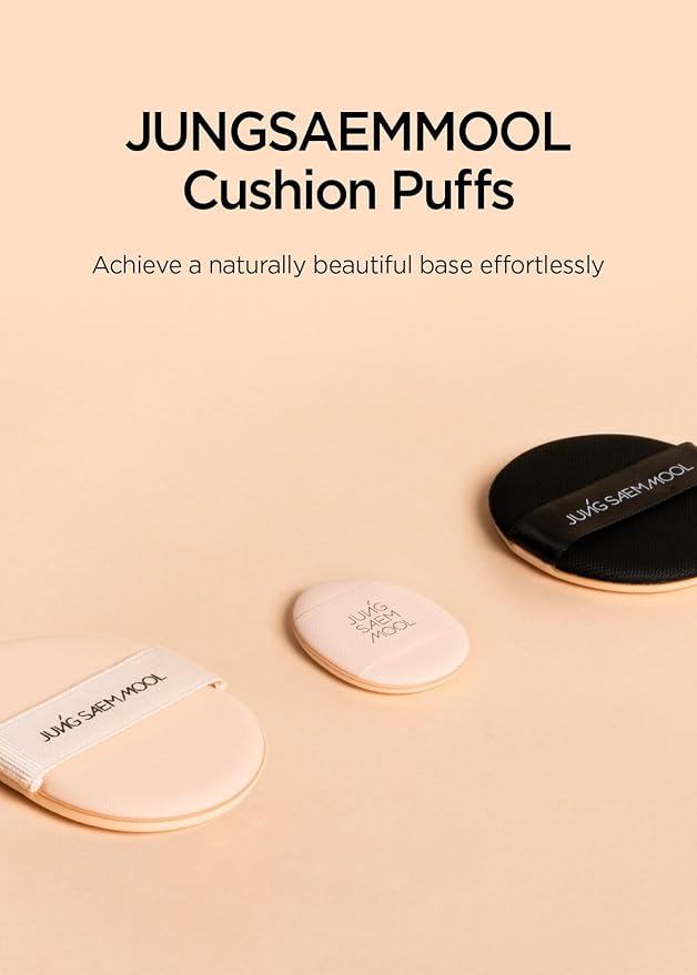 [JUNGSAEMMOOL OFFICIAL] Cushion Puff Set (10p) Black