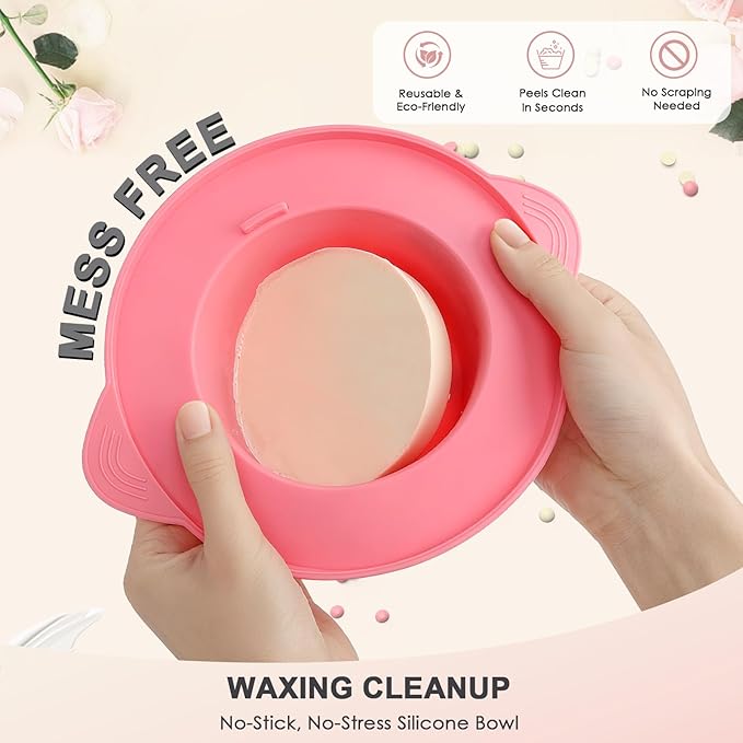 KeShi Waxing Kit for Women and Men, Digital Wax Warmer with 6 Bags Hard Wax Beads, at-Home Hair Removal Wax Kit for Full Body, Face, Eyebrow, Bikini, Legs, Brazilian & Sensitive Skin(Deep Sea)