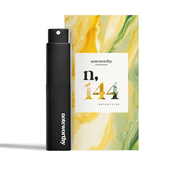 Noteworthy n,144 Brightside Eau De Parfum – Citrus, Vanilla | Long-lasting Unisex Perfume for Women & Men (Travel)