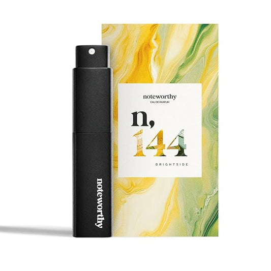 Noteworthy n,144 Brightside Eau De Parfum – Citrus, Vanilla | Long-lasting Unisex Perfume for Women & Men (Travel)