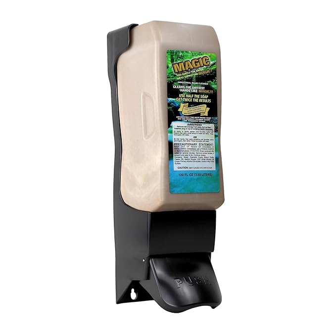 Zenex Magic Hand Soap - Industrial Hand Cleaner for Auto Mechanics | Shop Soap | Walnut Shell Scrubbers to Remove Grease, Oil, Ink & Paint | Moisturizing Ingredients | 3.55 L (1 Pack)