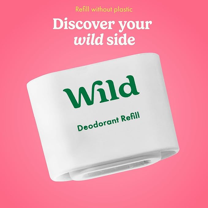 Wild - Cherry Blossom Refill Trio Pack - Refillable Deodorant - Vegan - Aluminium Free - Long Lasting Protection - 3 Pack of 40g Refills
