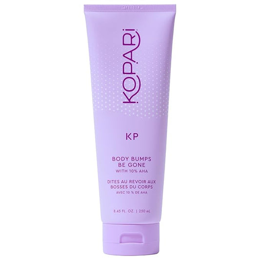 Kopari KP Body Bumps Be Gone Exfoliating Body Scrub with 10% AHA, to Smooth Skin, Reduce Bumps, Decongest Pores, Clarifying, Gently Exfoliate & Wash | 8.45 fl oz Tube