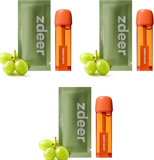 Smart Electric Oral Spray Refill for PW13 – 3-Pack (Green Grape) – Juicy Grape Flavor, Fresh Breath Anytime