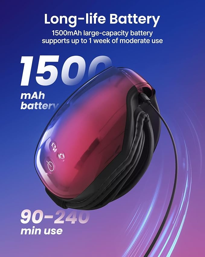 RENPHO Eyeris 1 Eye Massager with Heat, Christmas Birthday Gifts for Women Men Mom Dad Her Him, FSA Eligible HSA Eye Mask for Migraine, Smart Sleep Mask for Dry Eyes Relax, Reduce Strain