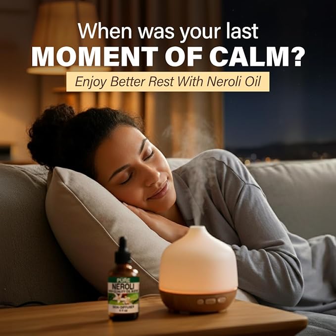 KUKKA Neroli Essential Oils - 4 Fl Oz - for Hair, Skin, Diffuser, Aromatherapy & DIY Soap Making Scent