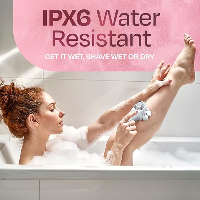 HUMMINGBIRD Flexy Electric Razors for Women – Cordless Rechargeable Waterproof Electric Leg Shaver for Silky Smooth Legs, Hair Removal Kit, Exfoliator, Cleanser, Travel Case & Bikini Trimmer for Women