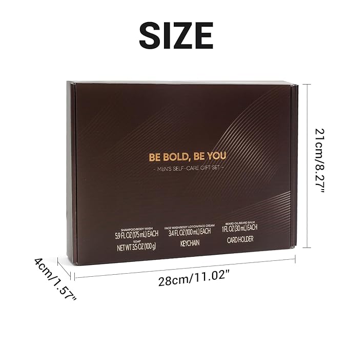 Rinse & Robust Beard Kit for Men, Christmas Gifts for Men, Sandalwood Beard Oil Gift Sets, Birthday Gifts Mens Stocking Stuffers for Dad Boyfriend Husband Valentines, Holiday Grooming Gift Set