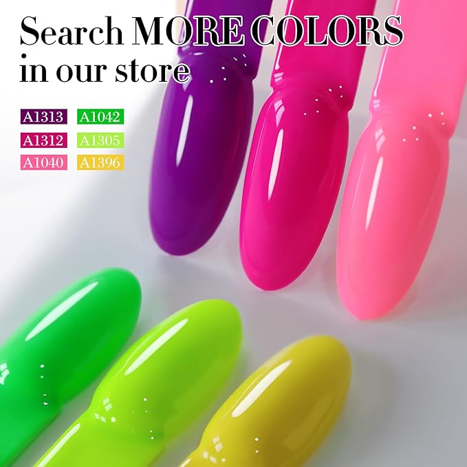 Double Rhythm 15ML Neon Purple Gel Polish Pure Sheer Same Color Same Bottle Soak Off Gel Polish Art Manicure Salon DIY at Home for Women (Purple Lavender-A1313)