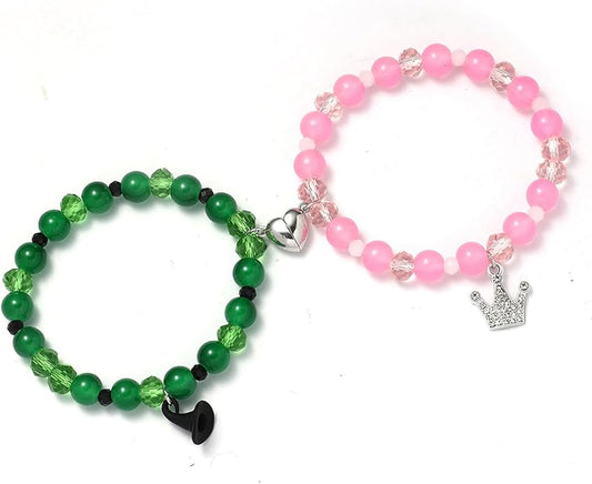 Magical Friendship Bracelets - Enchanting Gifts for Moms, Friends, and Teachers - Crown & Witch Hat Bracelets