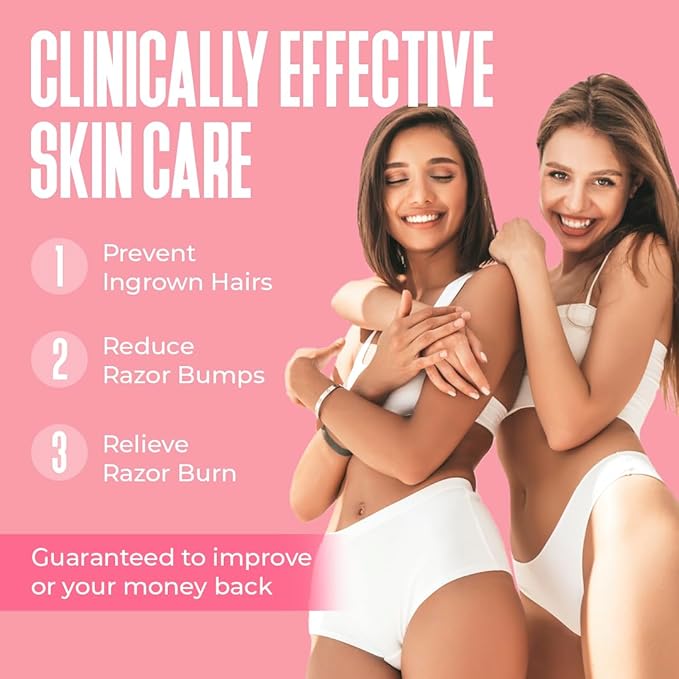 Razor Bump Stopper with Dark Spot Remover, Ingrown Hair Treatment for Bikini Area and Razor Bumps Treatment - Salicylic Acid After Shave Solution for Ingrown Hairs & Razor Burns