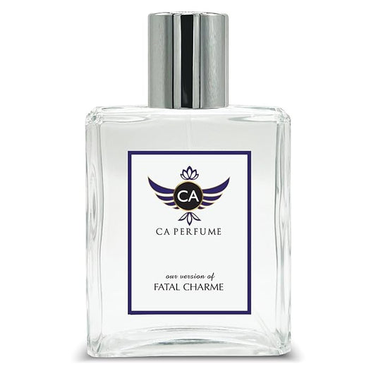 CA Perfume Impression of Fatal Charme for Women and Men Eau De Parfum Floral Woody Musk Scent Long Lasting Unisex Fragrance Signature Scent for Day and Night Wear 3.4 Fl Oz 100ml