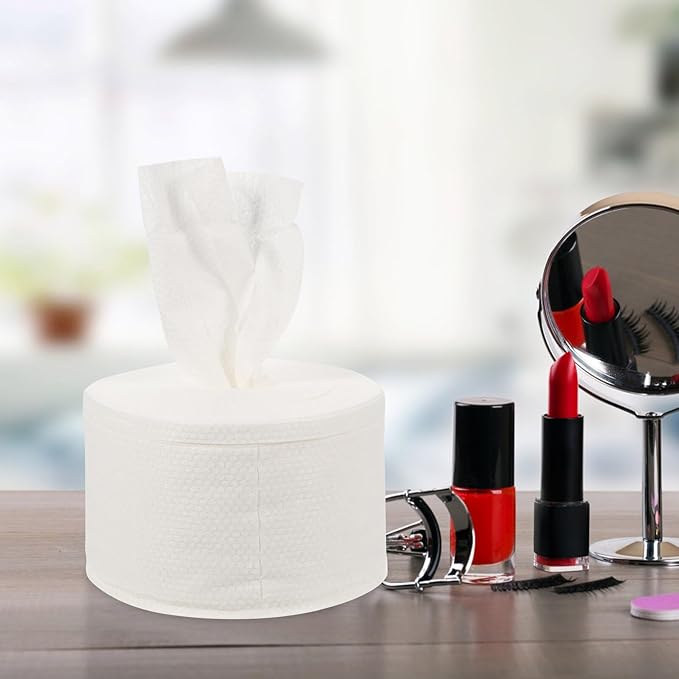 Thickened Disposable Facial Towels Soft Non-woven Makeup Removing Cloths for Sensitive Skin Wet and Dry Use Mild Cleansing Face Wipes for Women