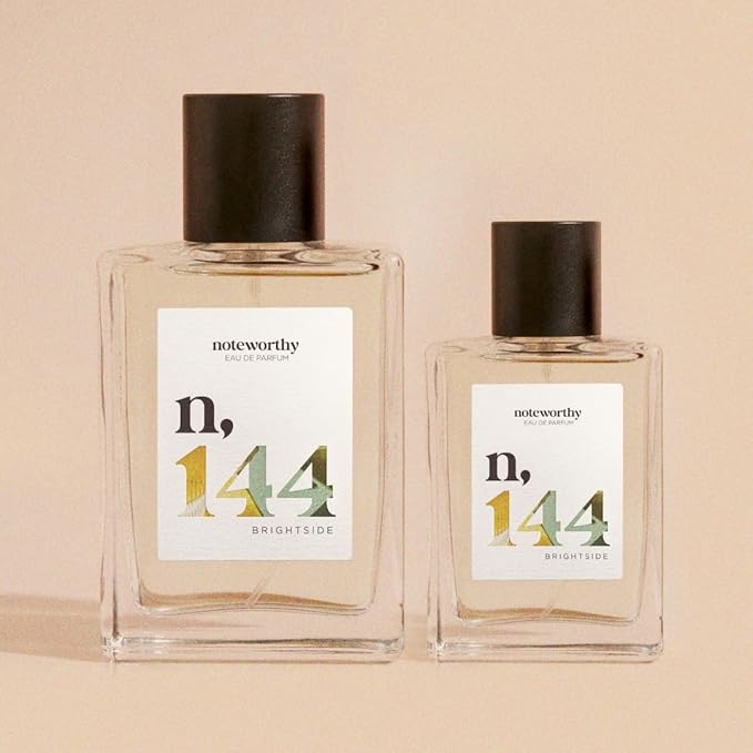 Noteworthy n,144 Brightside Eau De Parfum – Citrus, Vanilla | Sophisticated, Warm Fragrance for Any Occasion | Long-lasting Unisex Perfume for Women & Men (100ml)
