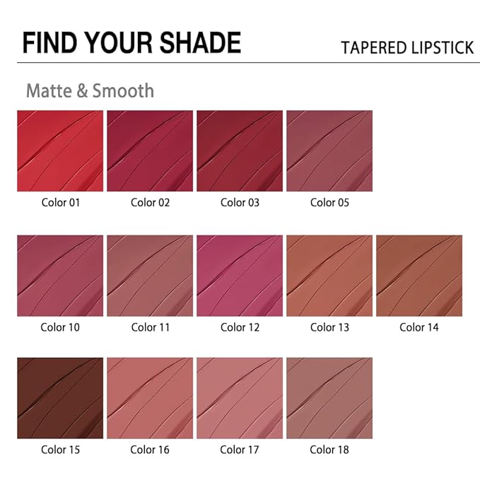 evpct Plum Rose Gradient Matte Lipstick Lip Liner Crayon Combo Pencil Set for Women Long Lasting Waterproof, Rose Purple Matte Cream Lip Liner and Lipstick Combo Makeup, Flawless Gradual Ombre Effect