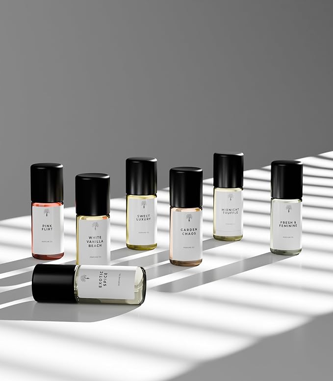Eternal perfume oils - Discovery Set11 (7 x 5ml/1.18 fl. oz) - Testing Sampler Fragrances - Diverse Fragrance Collection - Inspired by Luxury Scents - Long-Lasting - Perfumes Sample Collection