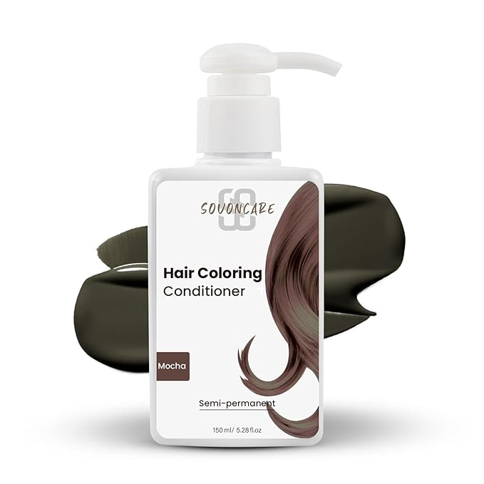 SOVONCARE Mocha Hair Color Depositing Conditioner Mask 5.28 OZ, Cruelty-Free