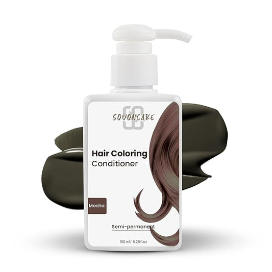 SOVONCARE Mocha Hair Color Depositing Conditioner Mask 5.28 OZ, Cruelty-Free
