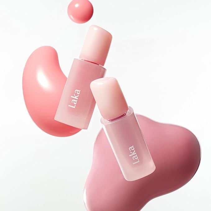 Laka Popping Balloon Lip Stain, 4.5g/0.15oz, Glossy Plumping Lip Tint, Moisturizing, Non-Sticky Texture for All-Day Hydration, Vegan, K-Beauty (#507 Playful)