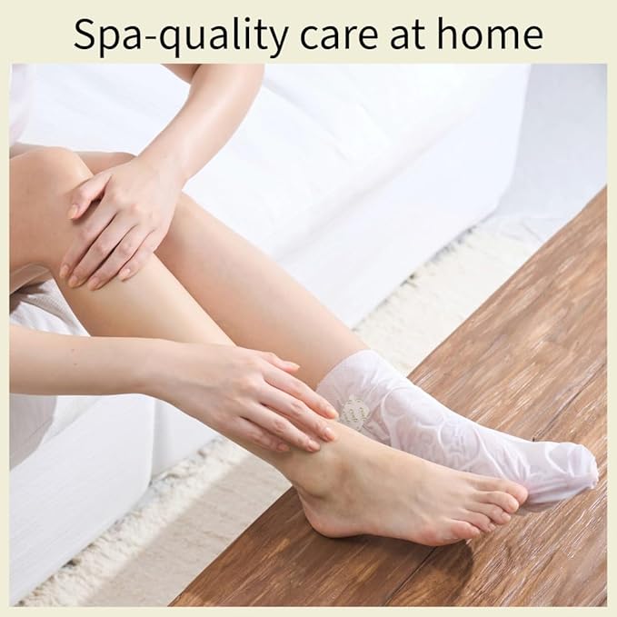 Relaxing Aroma Foot Mask 6 Pairs | Soothes & Restores Tired, Dry Feet | Hydrating Foot Treatment for Cracked Heels & Rough Skin | Home Spa Pedicure Socks | Made In Korea (Peppermint)