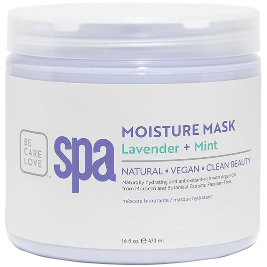 BCL SPA Organic Lavender and Mint for hands mask, foot mask, and body mask skin care spa treatment for women at home or professional spa with shea butter, argan oil, olive oil, aloe vera 16 oz