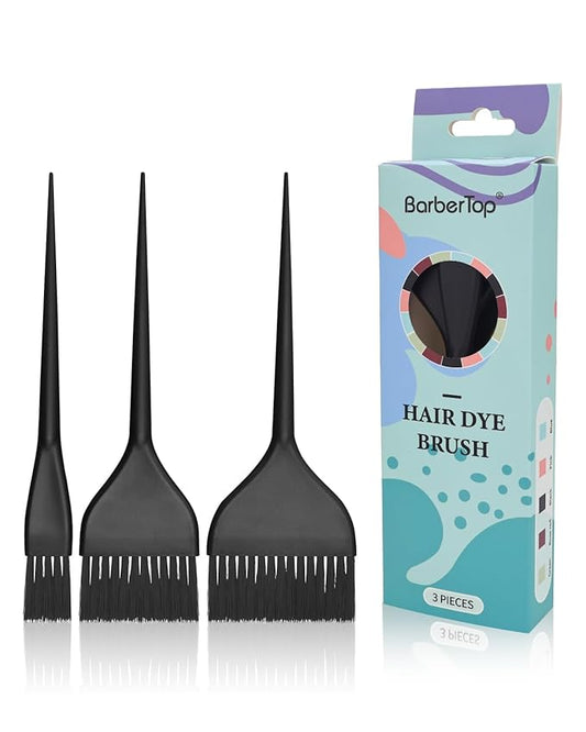 3 Pack Hair Color Brush Set - Professional Hair Dye Brush for Hair Stylist, for Highlighting, Tint and Coloring Hair Sections - Women Men Salon Use Home DIY Dyeing