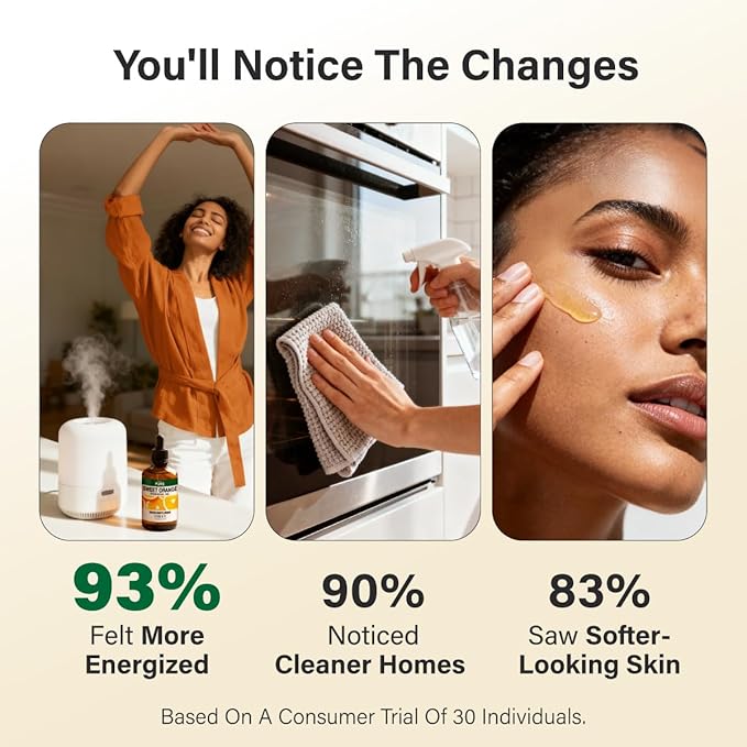 KUKKA Orange Essential Oils - 4 Fl Oz - for Hair, Skin, Diffuser, Aromatherapy & DIY Soap Making Scent