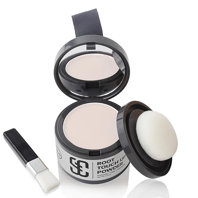 Instantly Hairline Powder Hairline Shadow Gray Hair Coverage Touch Up Hair Powder for Thinning Hair for Women White