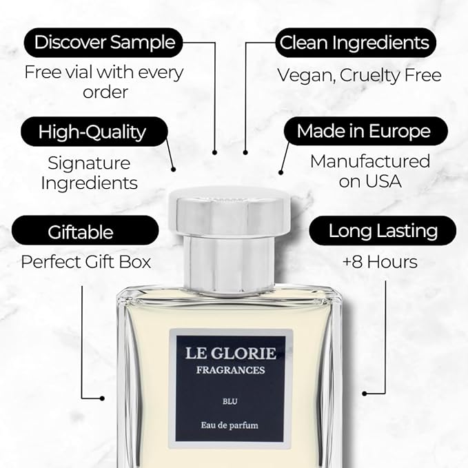 inspired by C-Hha Bl-ue EDP, Long Lasting 12-14 Hours Perfume Spray for Men, All Skin Types, Cruelty Free - 1.7 fl oz 50ml