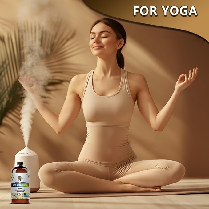 Chamomile Essential Oil (16 oz / 480 ml) – Chamomile Oils for diffusers, humidifiers, Home Baths, Cleaning Products, Yoga, DIY Soaps and DIY Scented Candles