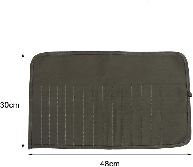 Paint Brush Holder, Paint Brush Case, Brushs Holder, 30 Holes, Canvas Painting Brush Bag, for Artist, Painting, 18.90 X 11.81 Inch, Olive