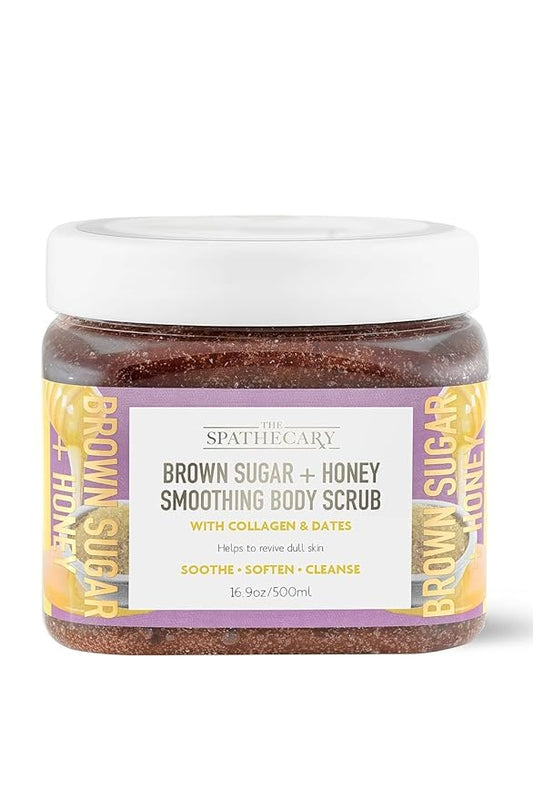 Body Scrub, Exfoliating-Nourishing-Refreshing-Smoothing Body Care 21 oz. (21 oz, Brown Sugar + Honey)