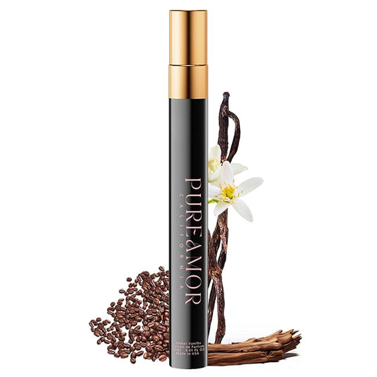 Pheromones Perfumes for Women, Amber Vanilla Perfume, Long Lasting Eau De Parfum, Premium Sent Blend Cologne for Men & Women, 0.41 fl.oz Travel Size Perfumes Spray