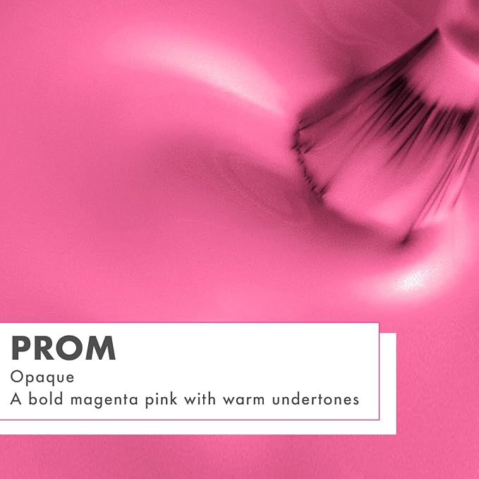 Olive & June Quick Dry Nail Polish | Instant Fast-Drying, Smudgeproof Color | 15-free, Vegan, Cruelty-Free Formula | Lasts up to 5 Days | Salon-Quality Manicure, Pedicure at Home | Prom Magenta Pink