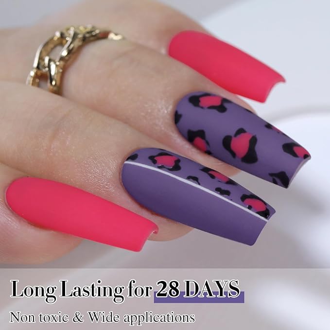 Double Rhythm 15ML Gel Polish Pure Sheer Same Color Same Bottle Soak Off Gel Polish Art Manicure Salon DIY at Home for Women (Deep Purple Blue-A1474)