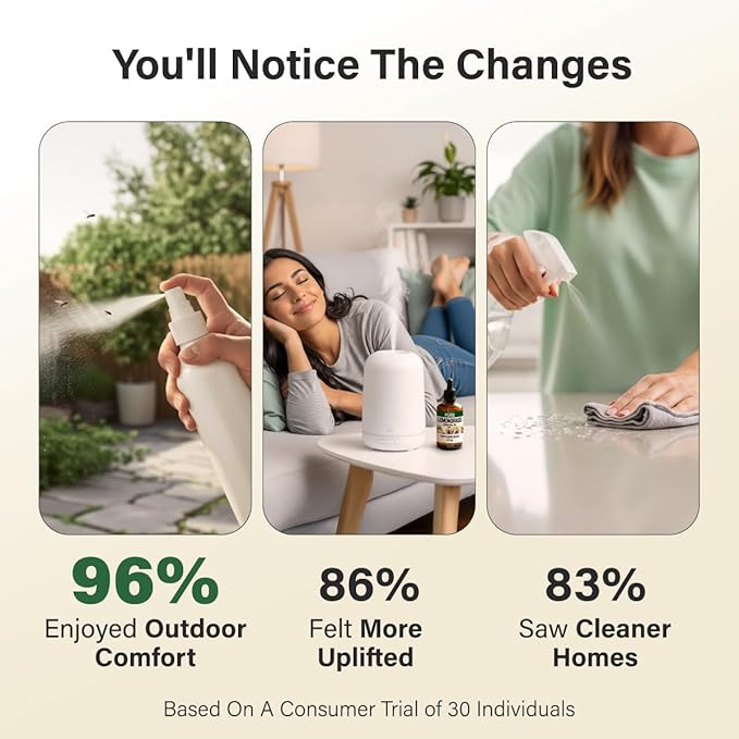 KUKKA Lemongrass Essential Oils - 4 Fl Oz - for Hair, Skin, Diffuser, Aromatherapy & DIY Soap Making Scent