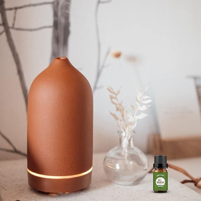 yethious 4 Pack Lavender Jasmine Vanilla Eucalyptus Essential Oil Set Vanilla Essential Oil for Diffuser, Soap/Candles Making Jasmine Essential Oil - Lavender, Jasmine, Vanilla, Eucalyptus