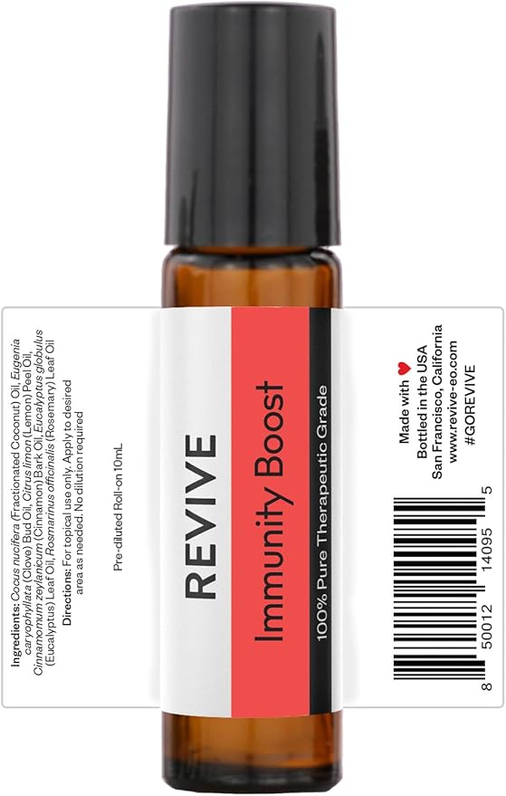 Top 6 Roll-Ons Kit by Revive Essential Oils - 100% Pure Therapeutic Grade, for Diffuser, Humidifier, Massage, Aromatherapy, Skin & Hair Care - Cruelty Free - Unrefined Oils with No Fillers.