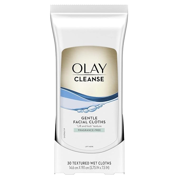 Olay Wet Cleansing Towelette, 30 Count (Pack of 12)