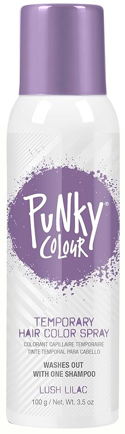 Punky Pastel Temporary Hair Color Spray - Lush Lilac, Temporary Hair Dye, Fast-Drying & Washable, 3.5 fl oz, 1 Pack