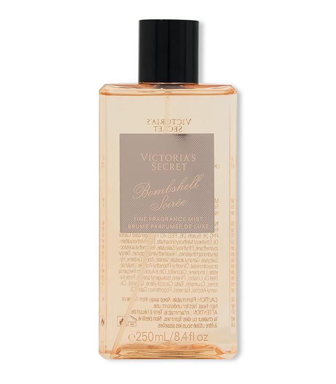 Victoria's Secret Bombshell Soiree Fine Fragrance Mist, Body Spray for Women (8.4 oz)