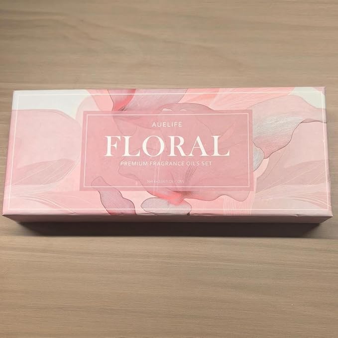 Floral Essential Oils Set | Top 6 Essential Oils for Diffusers for Home, Aromatherapy Oils Gift Set for Home Fragrance, Candle Making Scents - Lilac, Lavender, Chamomile, Jasmine, Rose, Gardenia