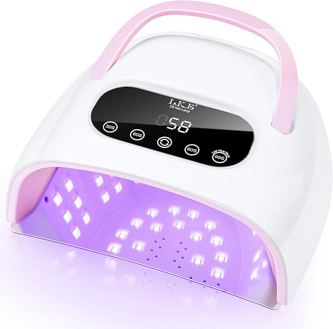 LetGoShop Professional UV Nail Lamp, 168W UV Light for Gel Nails, Nail Dryer with Auto Sensor & 4 Timer Settings Fast Curing Polish, Salon & Home Manicure DIY